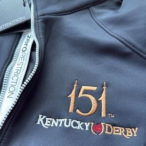 NEW 151st Kentucky Derby Z500 Quarter-Zip Pullover Zero Restriction Size Large